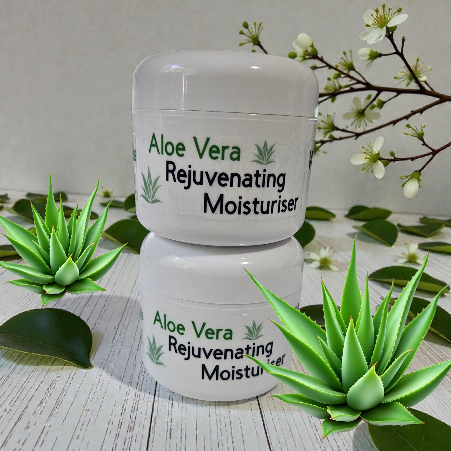 2 Jars of Aloe Vera Moisturiser